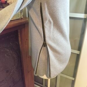 Tory Burch rylie gray merino wool sweater